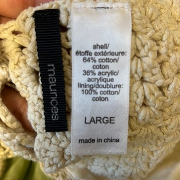 ☀️2/$22☀️ Cream Crochet Tie Up Crop Top - Picture 2 of 3